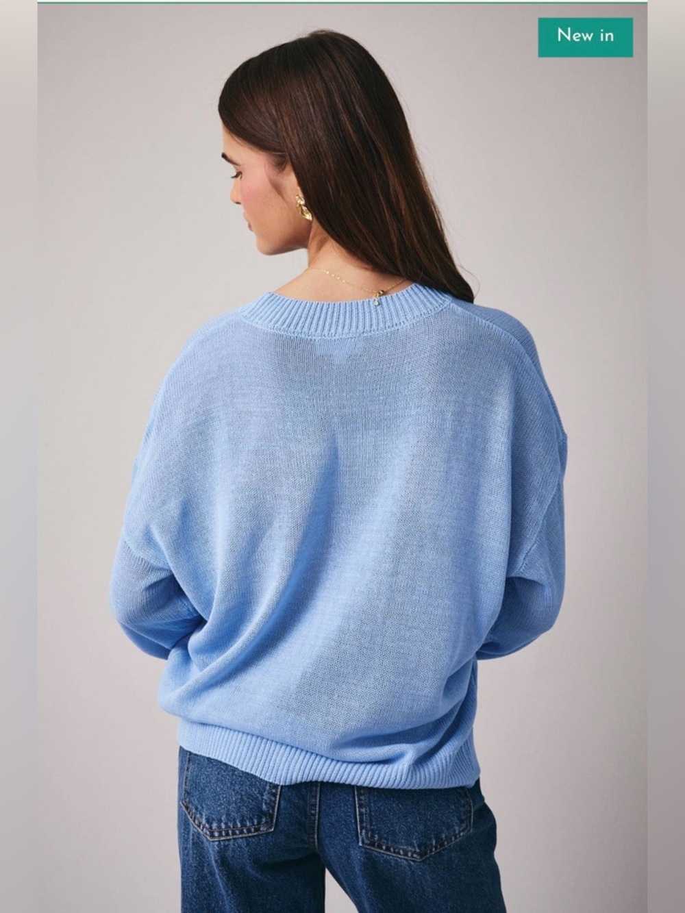 Sunday Edition Lobsters & Cocktails Sweater Blue Size L - Picture 3 of 14